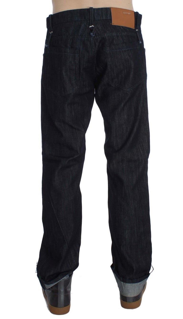 Acht Elegant Straight Fit blå herrejeans