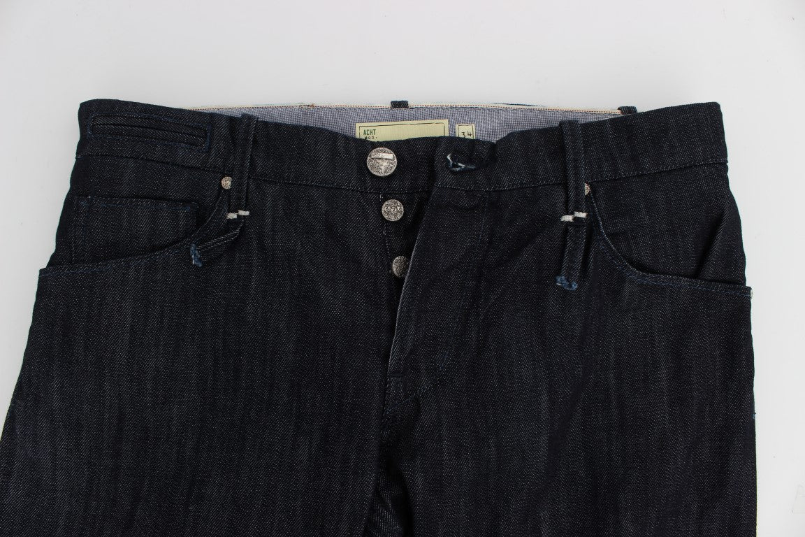 Acht Elegant Straight Fit blå herrejeans