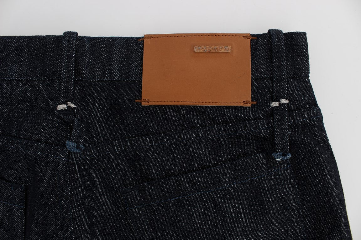 Acht Elegant Straight Fit blå herrejeans