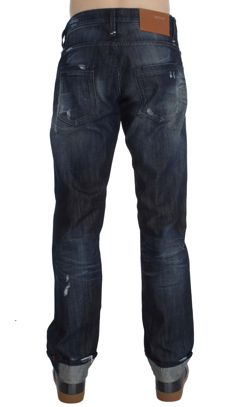 Acht Elegant Regular Straight Fit blå jeans