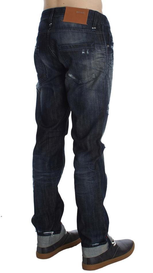 Acht Elegant Regular Straight Fit blå jeans