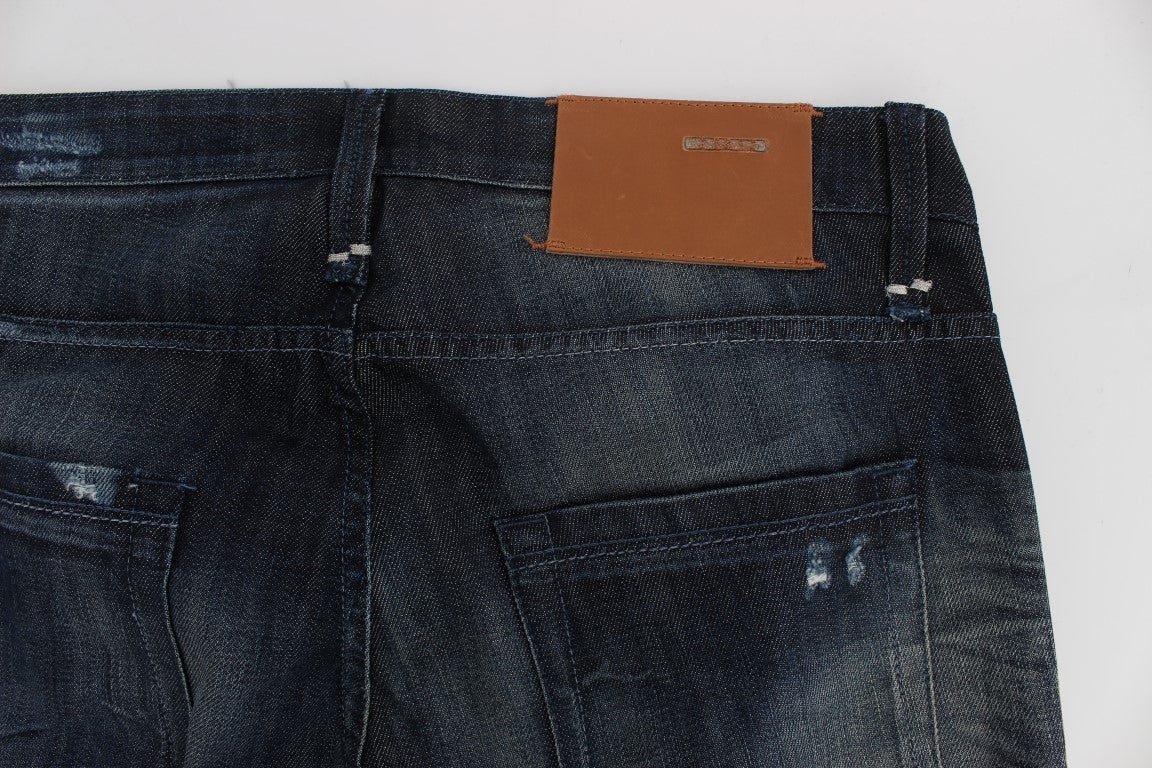 Acht Elegant Regular Straight Fit blå jeans