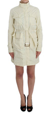 PAROSH Chic Beige Trench Jacket Coat