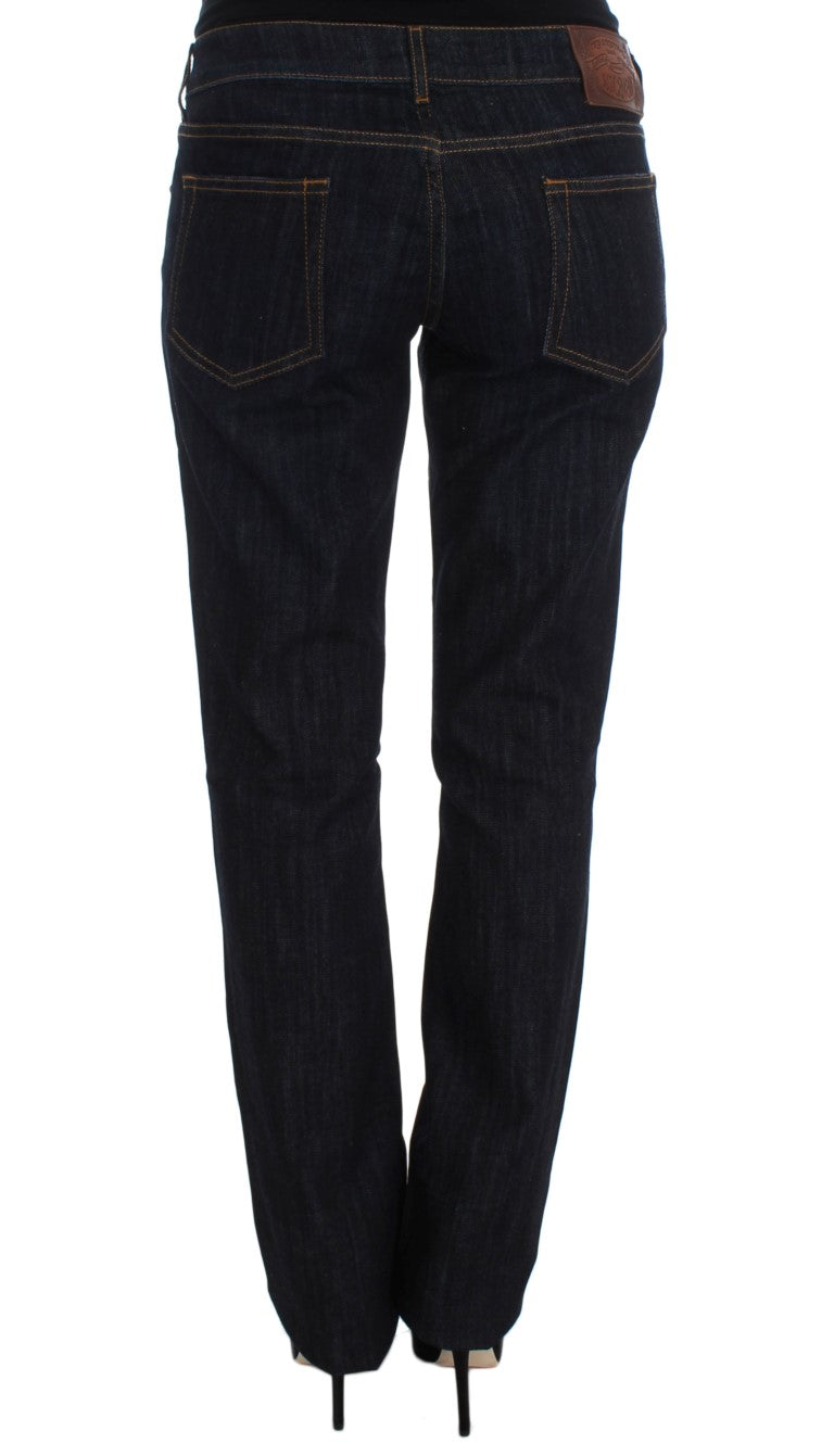 Cavalli Chic Blue Designer Jeans med lige pasform