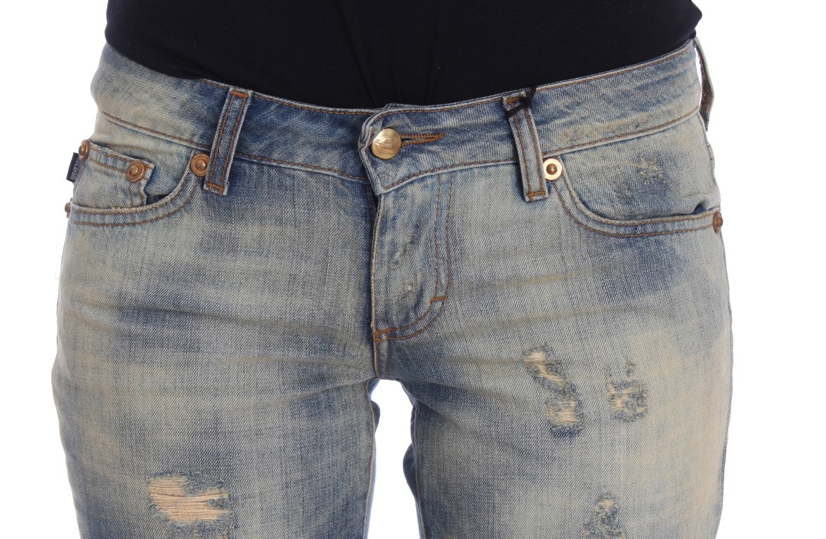 Cavalli Elegant Slim Bootcut blå jeans