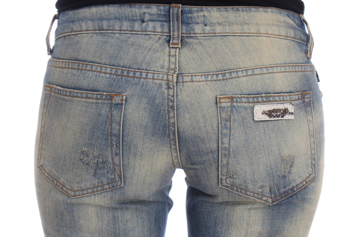 Cavalli Elegant Slim Bootcut blå jeans