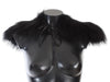 Dolce & Gabbana Black Fox Fur Chic Skulder Wrap