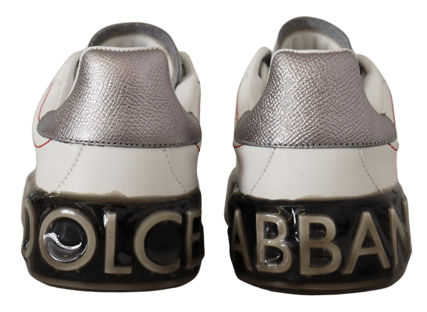 Dolce &amp; Gabbana Elegante Hvide Lædersneakers