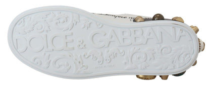 Dolce &amp; Gabbana Queen Crown Chic lædersneakers
