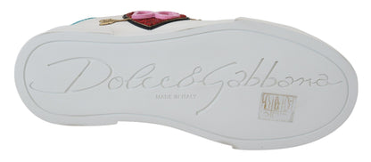 Dolce &amp; Gabbana Elegante Hvide Portofino Lædersneakers