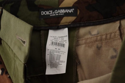 Dolce &amp; Gabbana Army Green højtaljede hotpants