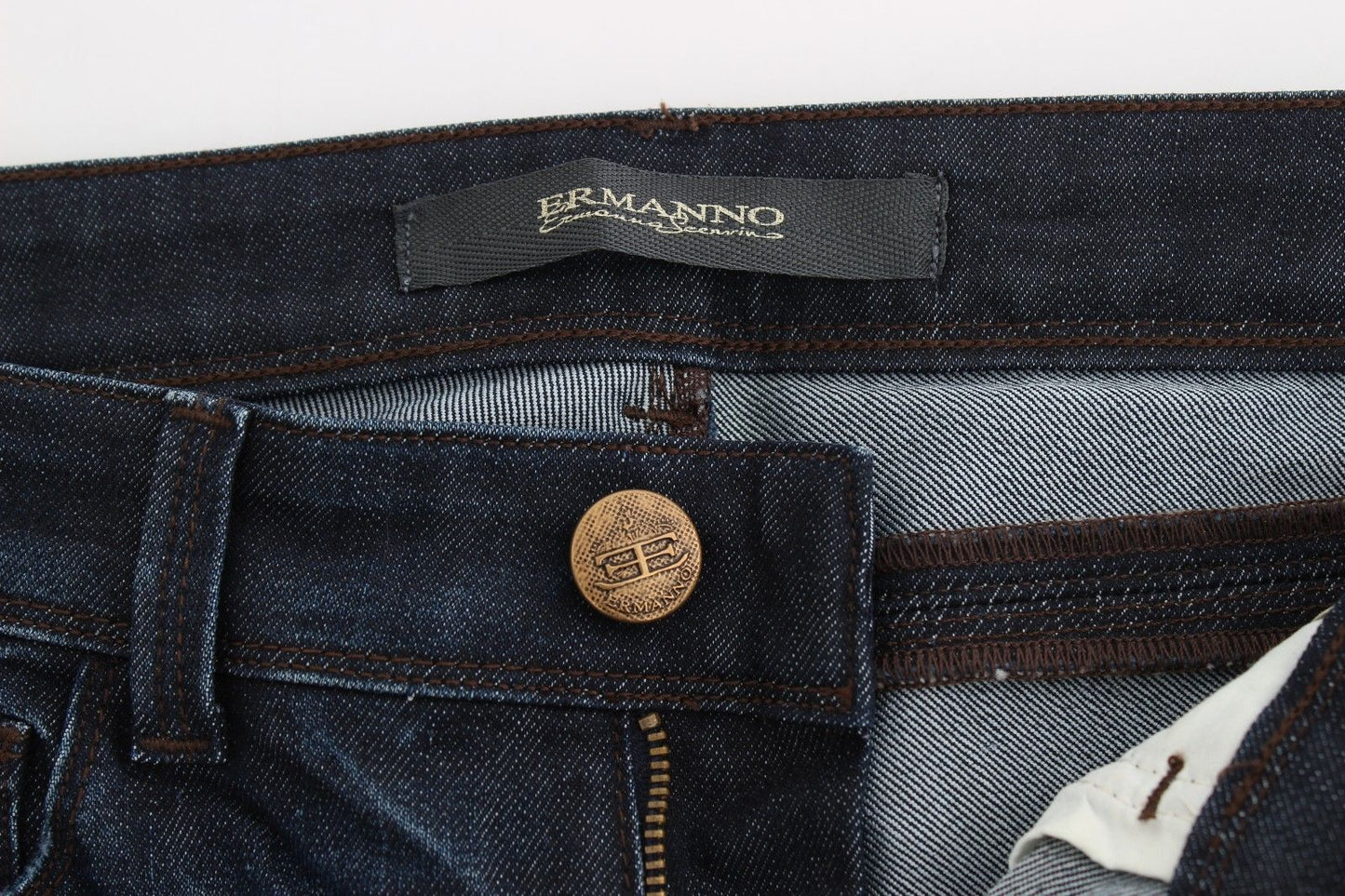 Ermanno Scervino Chic mørkeblå skinny jeans