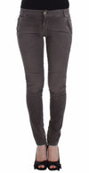 Ermanno Scervino Chic Grey Slim Leg Jeans - Elegance møder komfort