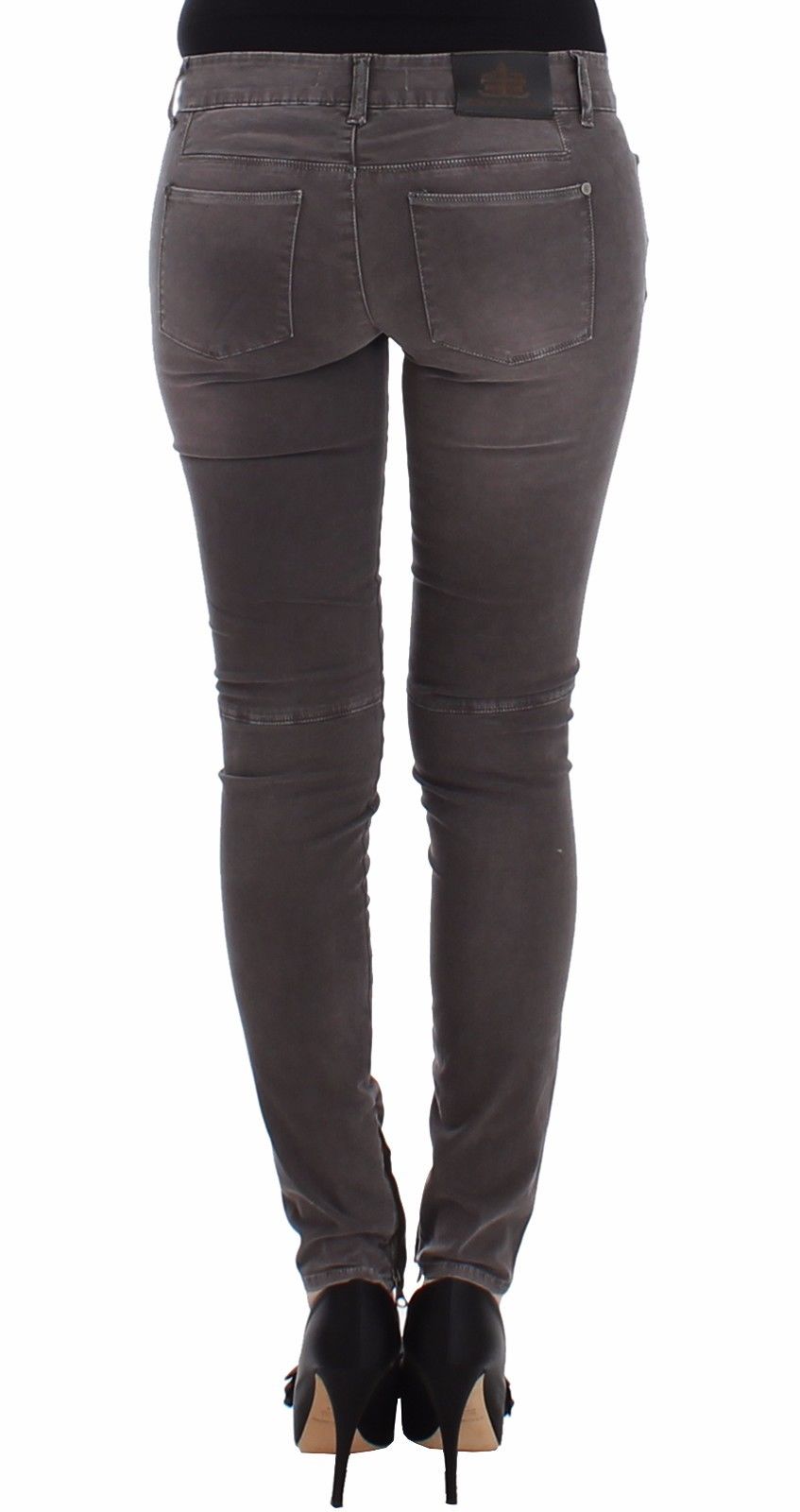 Ermanno Scervino Chic Grey Slim Leg Jeans - Elegance møder komfort