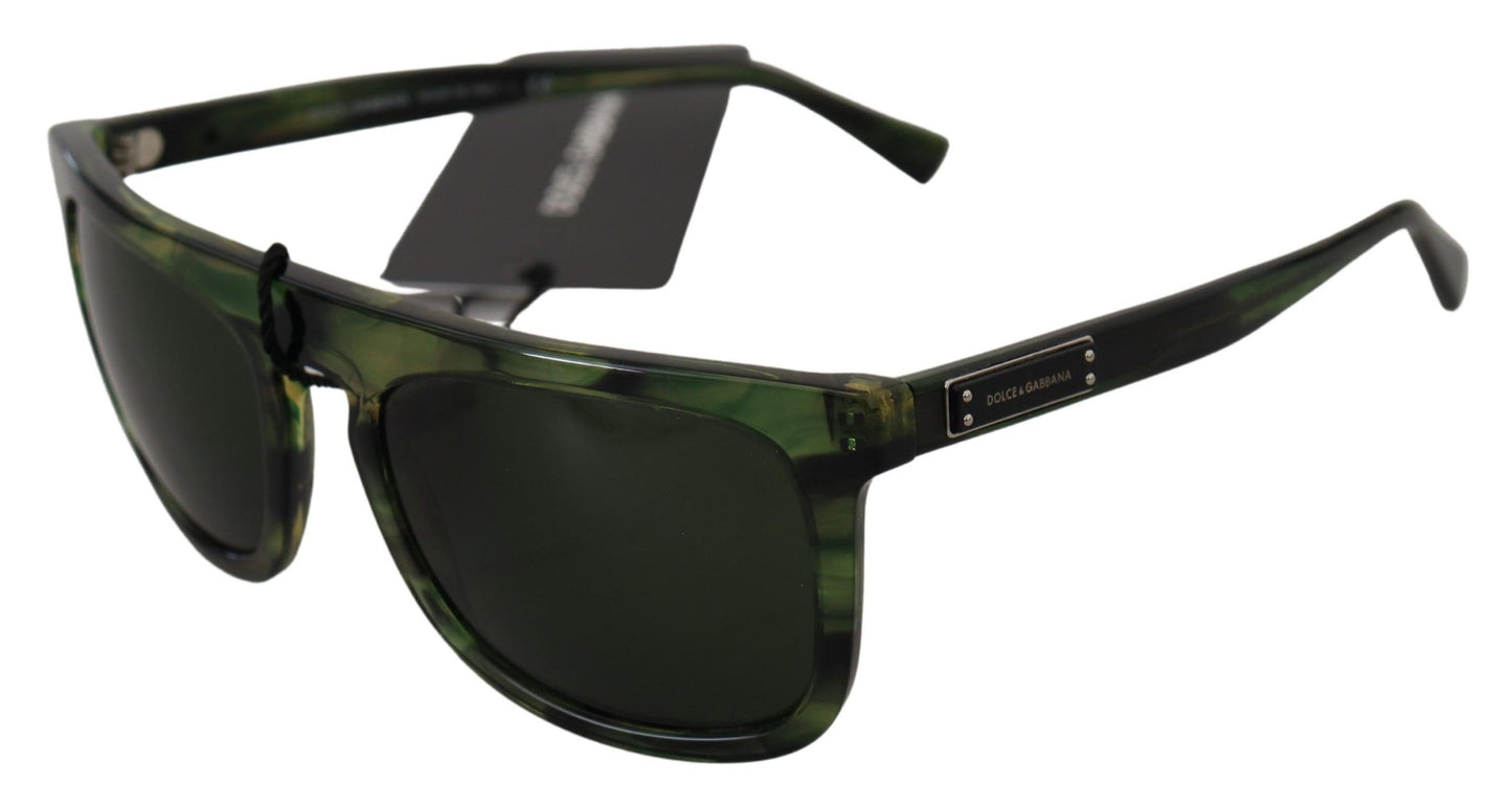 Dolce &amp; Gabbana Chic Green Acetate Solbriller til kvinder