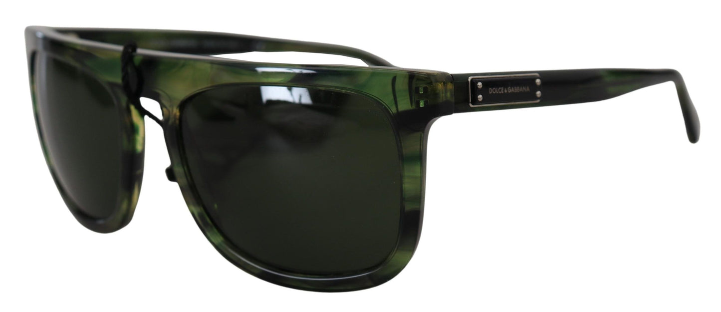 Dolce &amp; Gabbana Chic Green Acetate Solbriller til kvinder