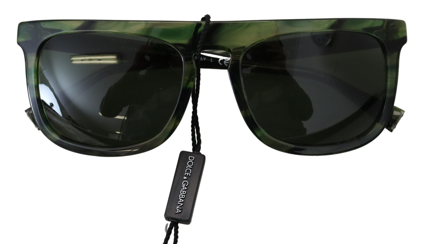 Dolce &amp; Gabbana Chic Green Acetate Solbriller til kvinder