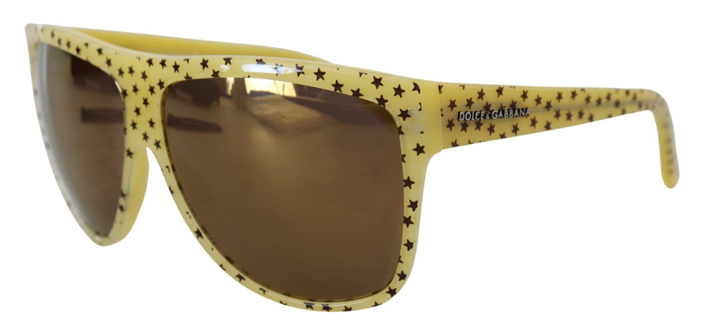 Dolce &amp; Gabbana Stellar Chic Square solbriller i gul