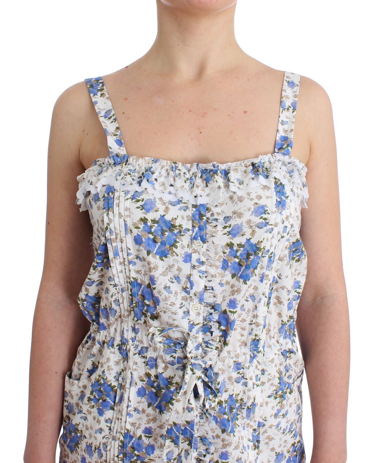 Ermanno Scervino Elegant Floral Sundress til Seaside Soirees