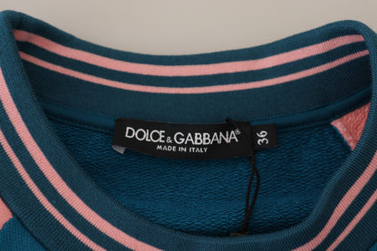 Dolce &amp; Gabbana Paillettet Tropical Queen Bomuldssweater