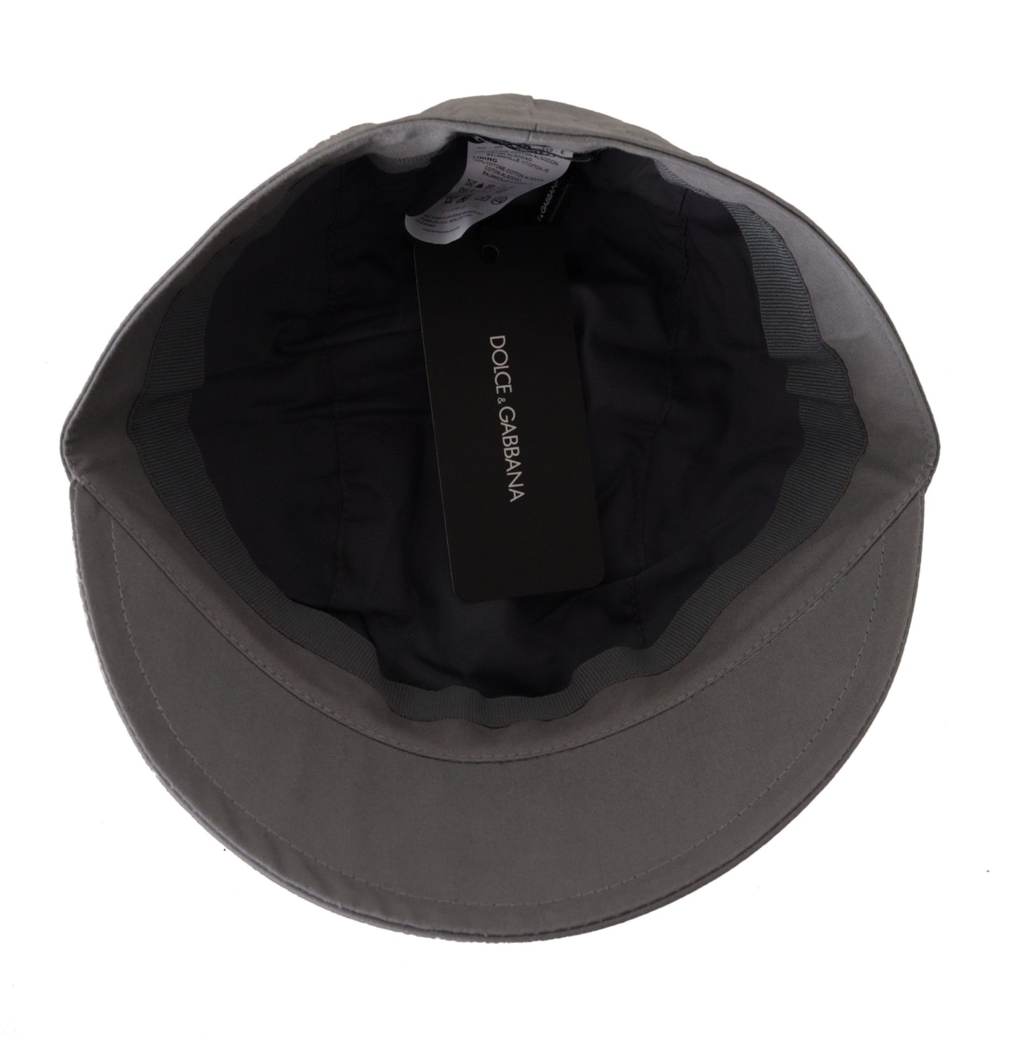 Dolce &amp; Gabbana Elegant Grey Newsboy Cap - Klassisk tilbehør