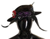 Dolce & Gabbana elegant sort hat med bred skygge