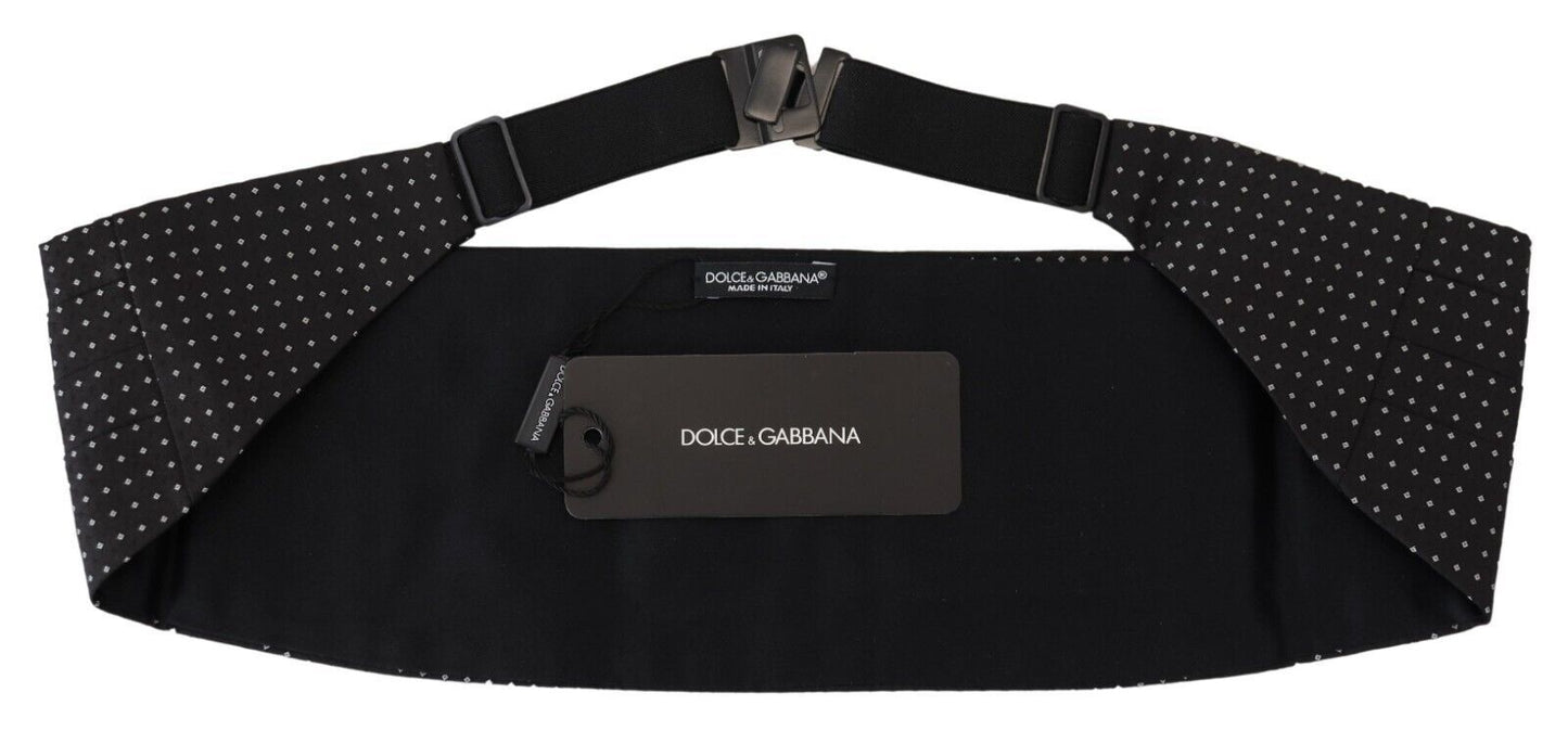 Dolce &amp; Gabbana Elegant Silk Polka Dot Cummerbund