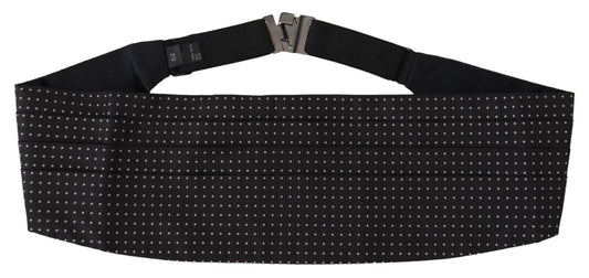 Dolce &amp; Gabbana Elegant Silk Polka Dot Cummerbund