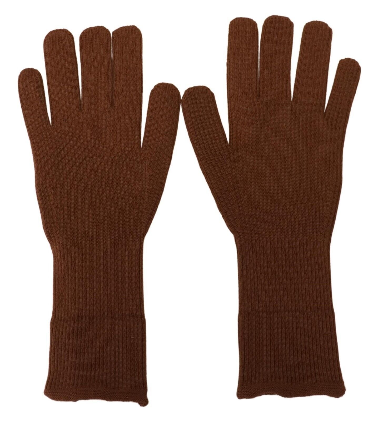 Dolce &amp; Gabbana Elegante brune cashmere vinterhandsker