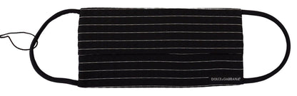 Dolce &amp; Gabbana Elegant Stribet Silkeblanding Ansigtsmaske