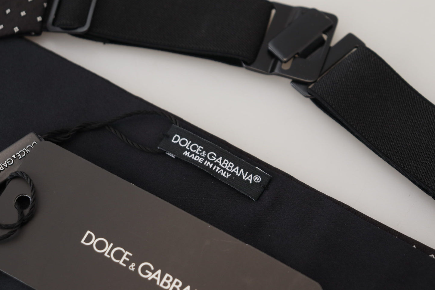 Dolce &amp; Gabbana Elegant Silk Polka Dot Cummerbund