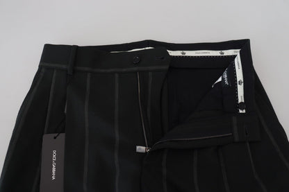 Dolce &amp; Gabbana Elegante Sorte Skræddersyede Bukser
