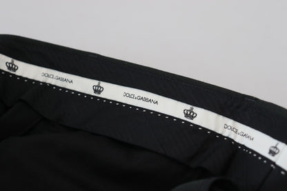 Dolce &amp; Gabbana Elegante Sorte Skræddersyede Bukser
