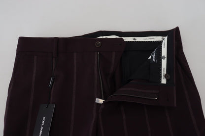 Dolce &amp; Gabbana Elegante Brune Uldblandingsbukser
