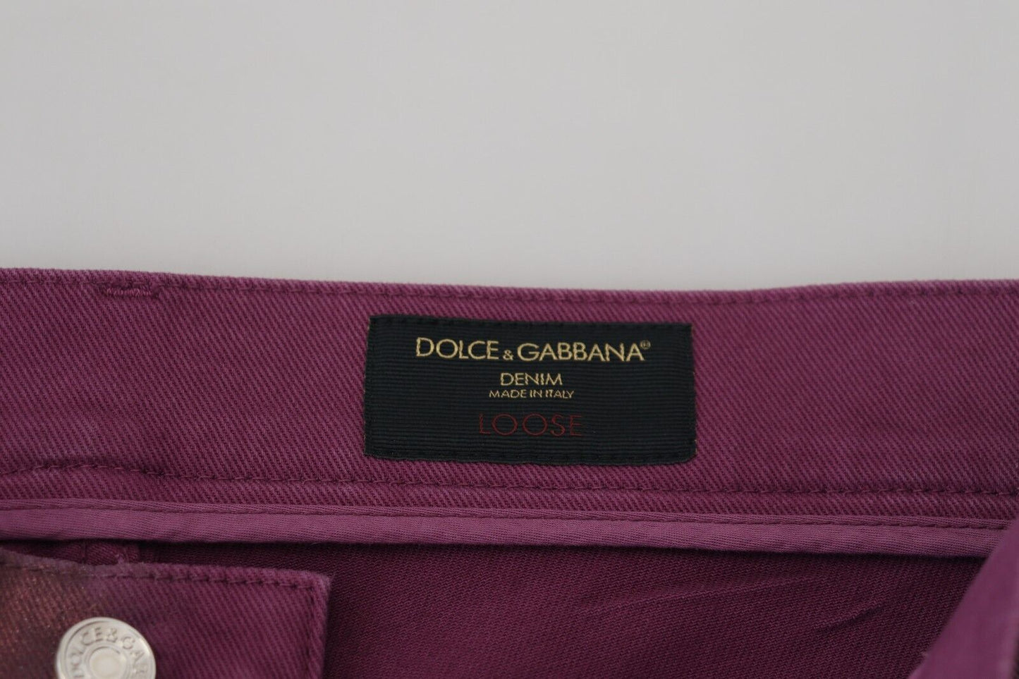 Dolce &amp; Gabbana Elegante Magenta Bomuldsbukser