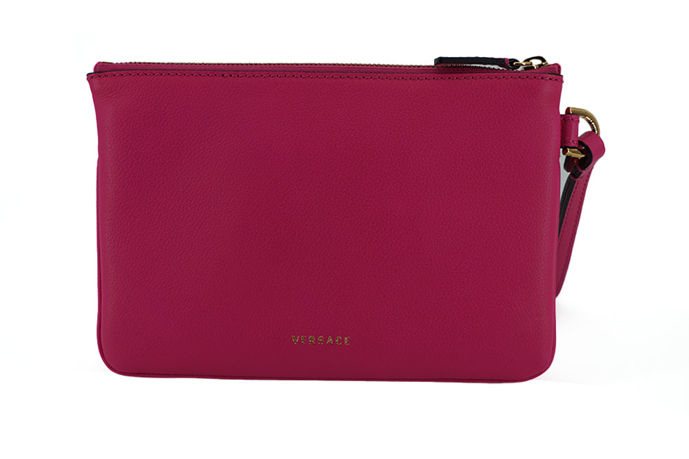 Versace Elegant Pink Læder Pouch Clutch