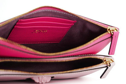 Versace Elegant Pink Læder Pouch Clutch