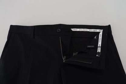 Dolce &amp; Gabbana Elegante Sorte Bomuldsbukser