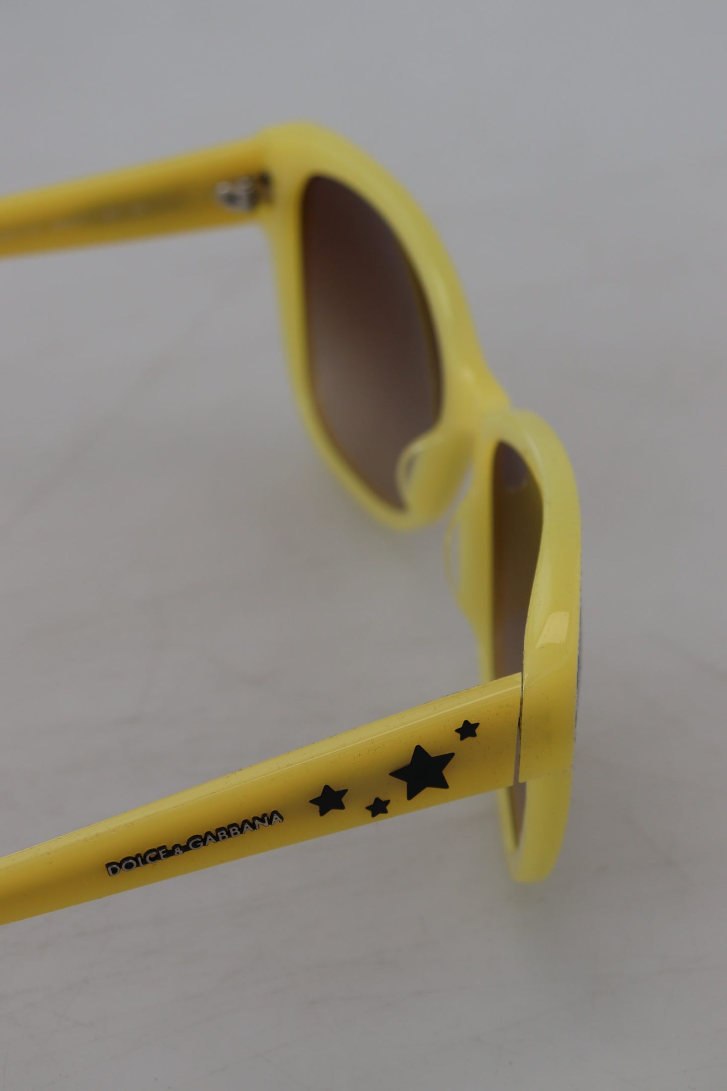 Dolce &amp; Gabbana Chic Yellow Acetate Gradient Solbriller