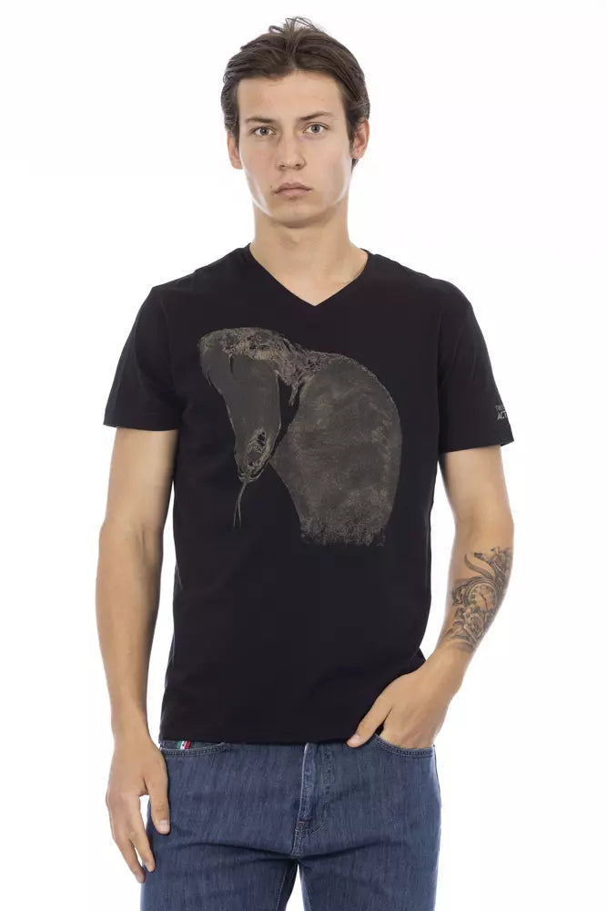 Trussardi Action sort bomuld herre T-shirt