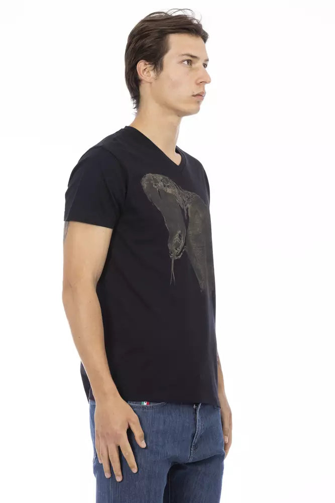 Trussardi Action sort bomuld herre T-shirt