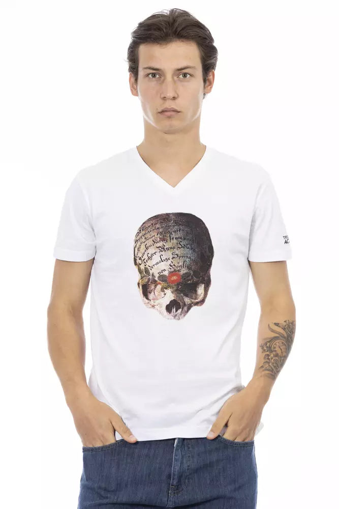 Trussardi Action Hvid Bomuld Herre T-shirt