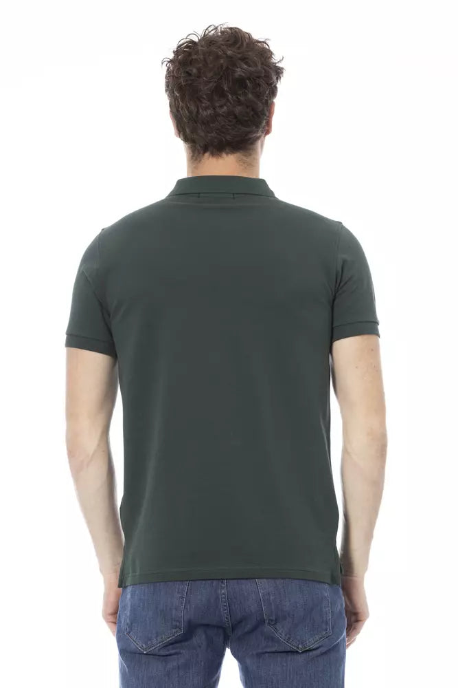 Baldinini Trend Grøn Bomuld Polo til mænd