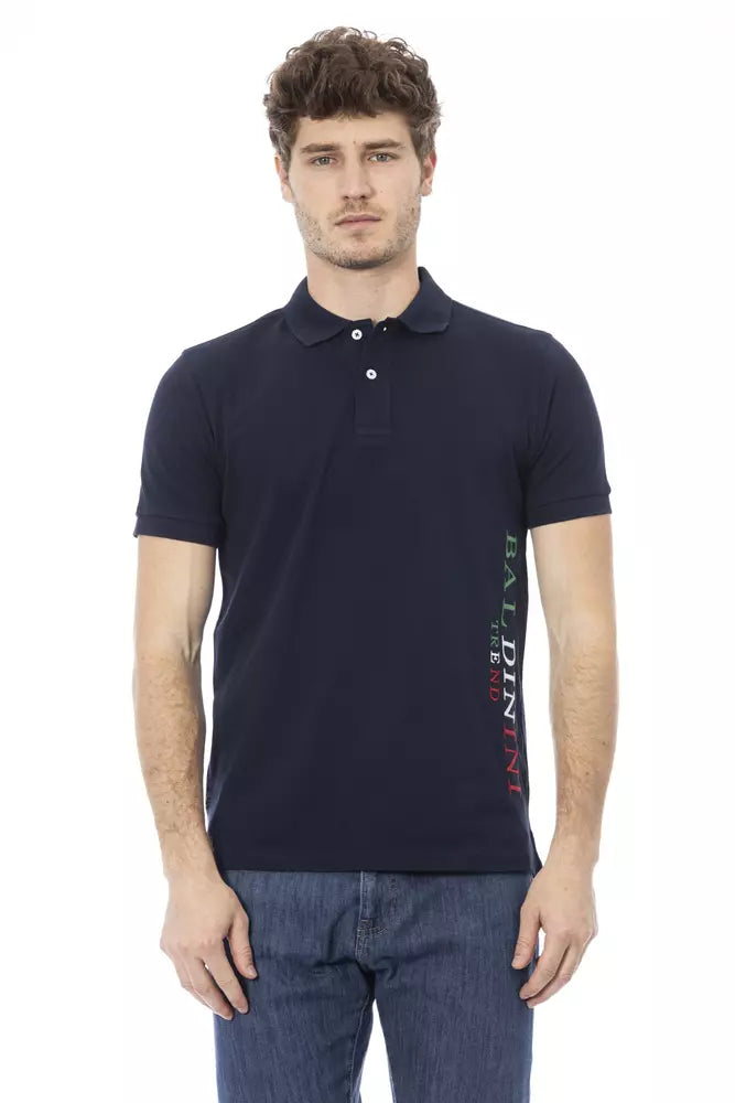 Baldinini Trend Blå Bomuld Herre Poloshirt