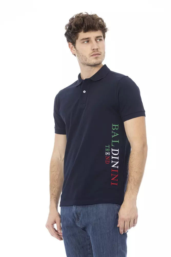 Baldinini Trend Blå Bomuld Herre Poloshirt