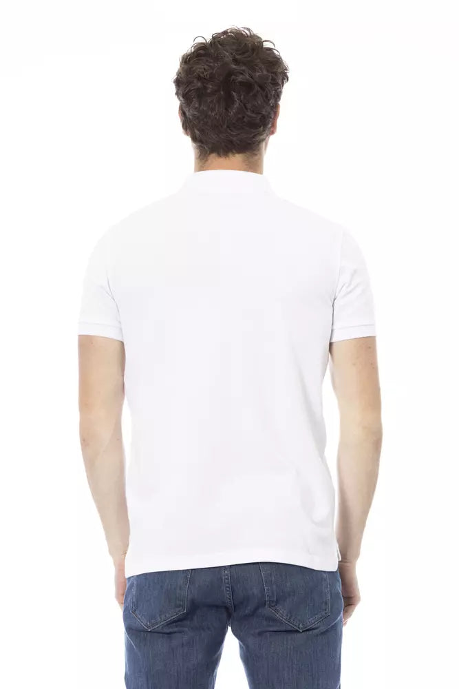 Baldinini Trend Hvid Bomuld Herre Poloshirt