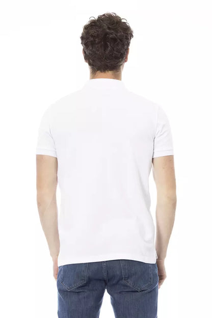 Baldinini Trend Hvid Bomuld Herre Poloshirt
