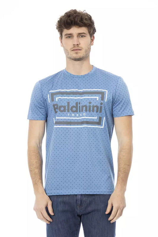 Baldinini Trend Lyseblå Bomuld Herre T-shirt