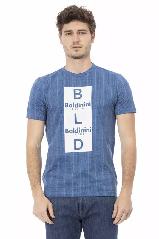Baldinini Trend Lyseblå Bomuld Herre T-shirt