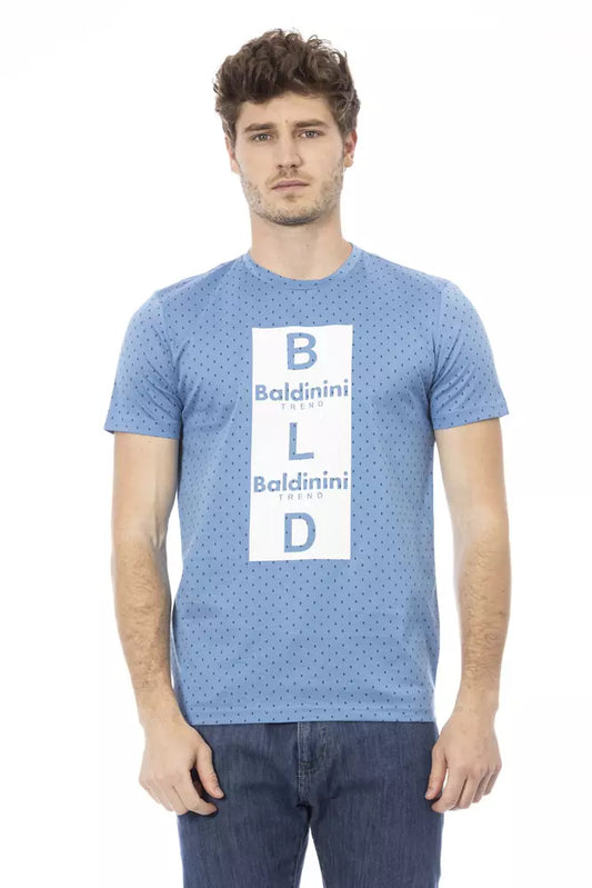 Baldinini Trend Lyseblå Bomuld Herre T-shirt